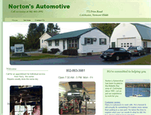 Tablet Screenshot of nortonsautomotive.com